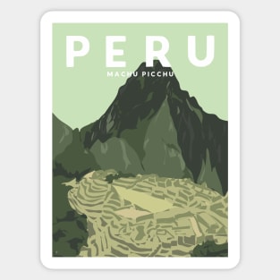 Machu Picchu, Peru Travel Poster Sticker